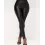 High Waist Ruched PU Leather Pants