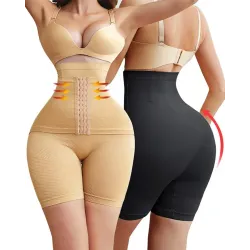 Hook Front Tummy Control Butt Lifting Shapewear Underwear