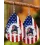 Independence Day Flag Figure Print Hook Earrings