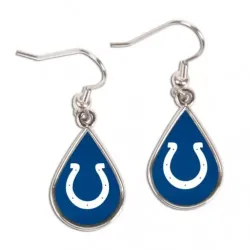 Indianapolis Colts Earrings Tear Drop Style - Special Order