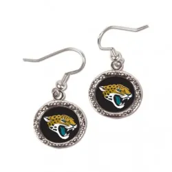 Jacksonville Jaguars Earrings Round Style - Special Order