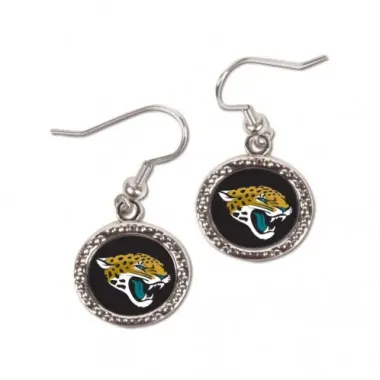 Jacksonville Jaguars Earrings Round Style - Special Order