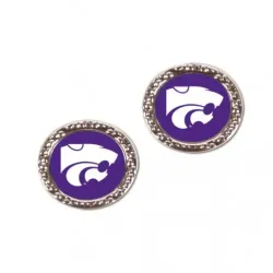 Kansas State Wildcats Earrings Post Style - Special Order