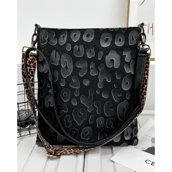 Leopard Pattern Crossbody Shoulder Bag