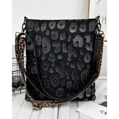 Leopard Pattern Crossbody Shoulder Bag