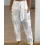 Letter Print Belted Cuffed Pants