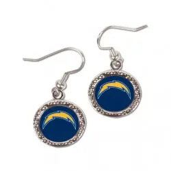 Los Angeles Chargers Earrings Round Style - Special Order