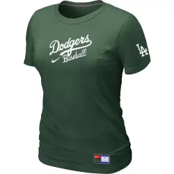 Los Angeles Dodgers Nike Women\'s D.Green Short Sleeve Practice T-Shirt