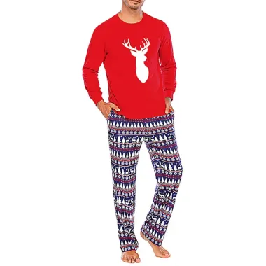 Men Christmas Long Sleeve Pajama Set