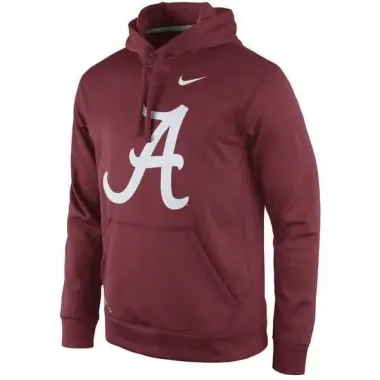 Men's Alabama Crimson Tide Nike Practice Performance Hoodie - Crimson