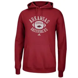 Men\'s Arkansas Razorbacks Football Practice Hoodie - Cardinal