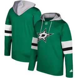 Men\'s Dallas Stars Adidas Green Silver Jersey Pullover Hoodie