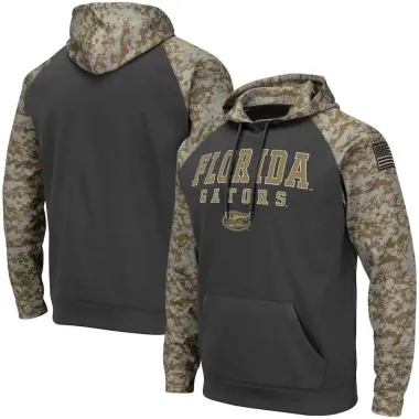 Men's Florida Gators Gray Camo Pullover Hoodie