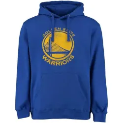 Men\'s Golden State Warriors Royal Distressed Hoodie FengYun