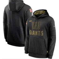 Men\'s New York Giants Nike Black 2020 Salute to Service Sideline Performance Pullover Hoodie