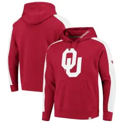 Men\'s Oklahoma Sooners Fanatics Branded Iconic Colorblocked Fleece Pullover Hoodie Crimson