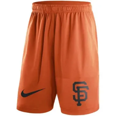 Men's San Francisco Giants Nike Orange Dry Fly Shorts FengYun