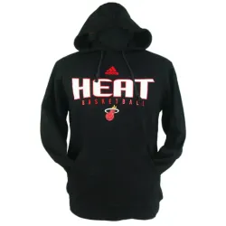 Miami Heat Team Logo Black Pullover Hoody