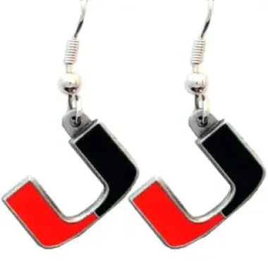 Miami Hurricanes Dangle Earrings - Special Order