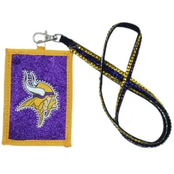 Minnesota Vikings Wallet Beaded Lanyard Style