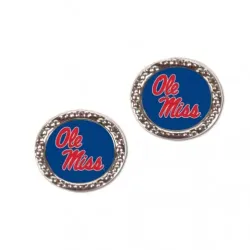 Mississippi Rebels Earrings Post Style - Special Order