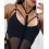 Multi Strap Sheer Mesh Cutout Bodysuit