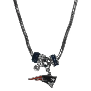 New England Patriots Necklace - Euro Bead - Special Order