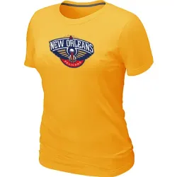 New Orleans Pelicans Big & Tall Primary Logo Yellow Women\'s T-Shirt