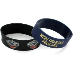 New Orleans Pelicans Bracelets 2 Pack Wide - Special Order