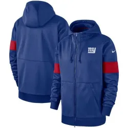 New York Giants Nike Sideline Performance Full Zip Hoodie Royal