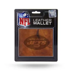 New York Jets Wallet Billfold Leather Embossed