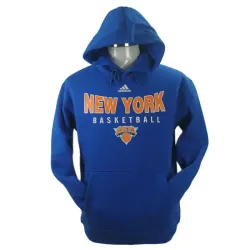 New York Knicks Team Logo Blue Pullover Hoody