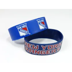 New York Rangers Bracelets - 2 Pack Wide - Special Order