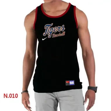 Nike Detroit Tigers Home Practice men Tank Top Black