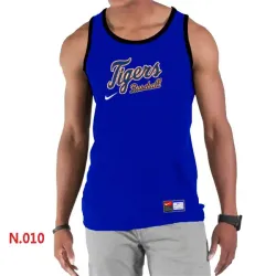 Nike Detroit Tigers Home Practice men Tank Top Blue