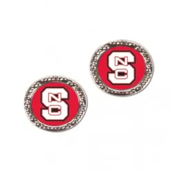 North Carolina State Wolfpack Earrings Post Style - Special Order