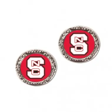 North Carolina State Wolfpack Earrings Post Style - Special Order