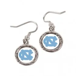 North Carolina Tar Heels Earrings Round Style - Special Order