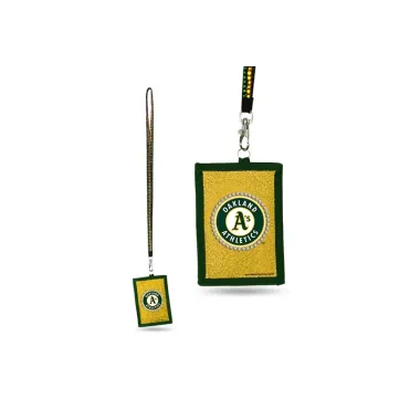 Oakland Athletics Wallet Beaded Lanyard Style