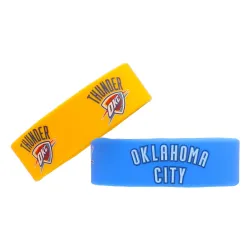 Oklahoma City Thunder Bracelets 2 Pack Wide