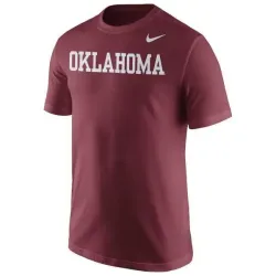 Oklahoma Sooners Nike Wordmark WEM T-Shirt - Crimson