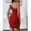 One Shoulder Ruffle Hem Bodycon Dress