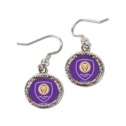 Orlando City SC Earrings Round Style - Special Order