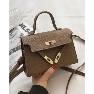 PU Leather Flap Magnetic Crossbody Bag