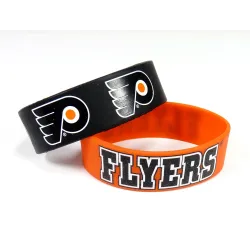 Philadelphia Flyers Bracelets - 2 Pack Wide - Special Order