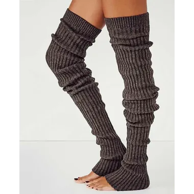 Plaid Knit Leg Warmer