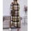 Plaid Print Buttoned Pocket Design Longline Coat