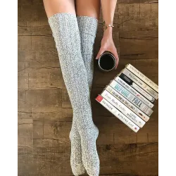 Plain Over The Knee Socks