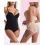 Push Up Tummy Control Lace Patch Crotchless Shapewear Bodysuit