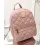 Quilted Zipper Design Backpack